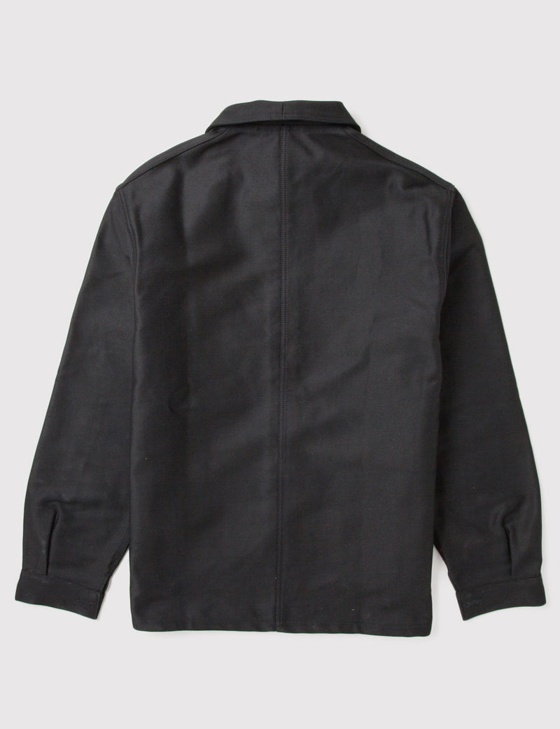 Le Laboureur Moleskin Work Jacket - Black