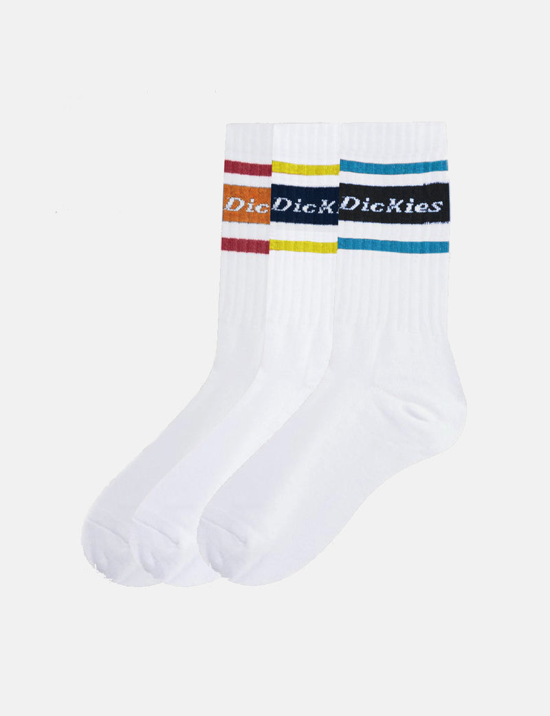 Dickies Madison Heights 3-Pack Socks - White/Mixed