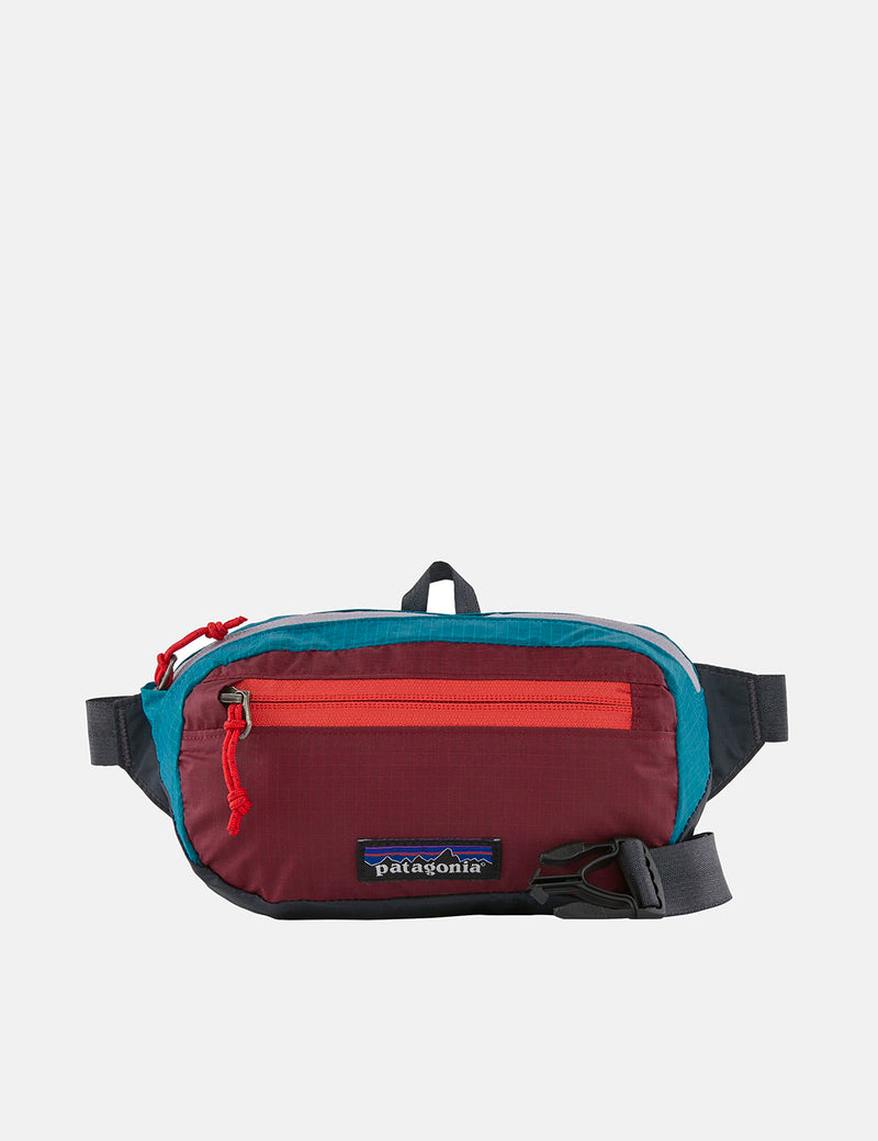 Red Black Mini Patagonia EXCESS URBAN Bag | Ultralight Hip Hole Roamer