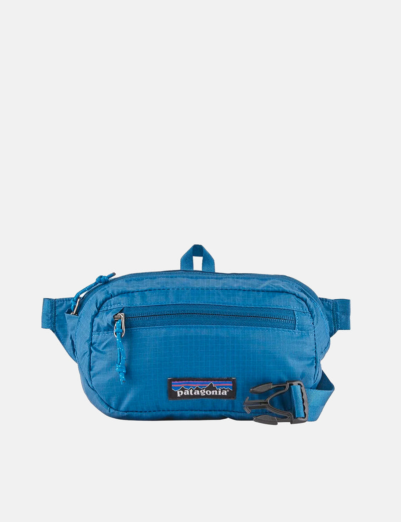 Patagonia Ultraleichte Mini-Hüfttasche mit schwarzem Loch - Steller Blue