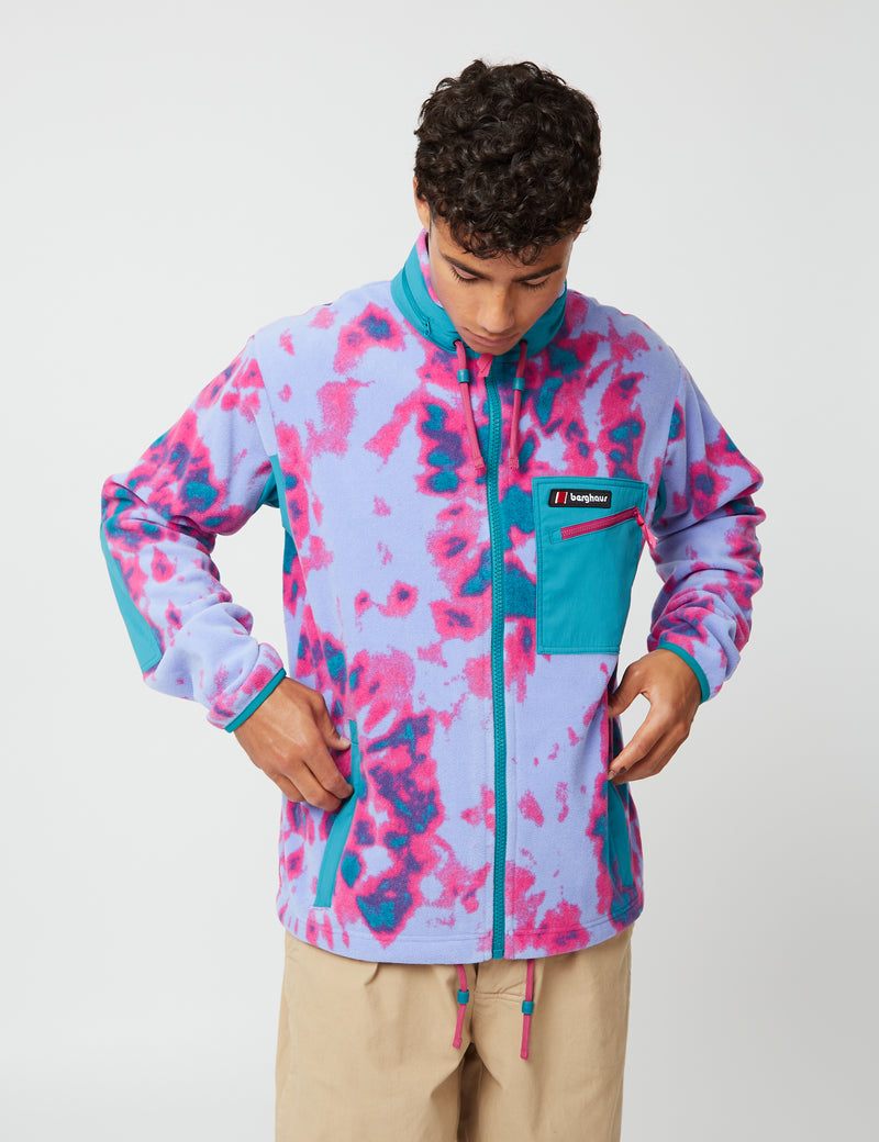 Berghaus Dean Street Ascent Fleece 91 Jacke - Festival Fuchsia/Spiral Tie Dye