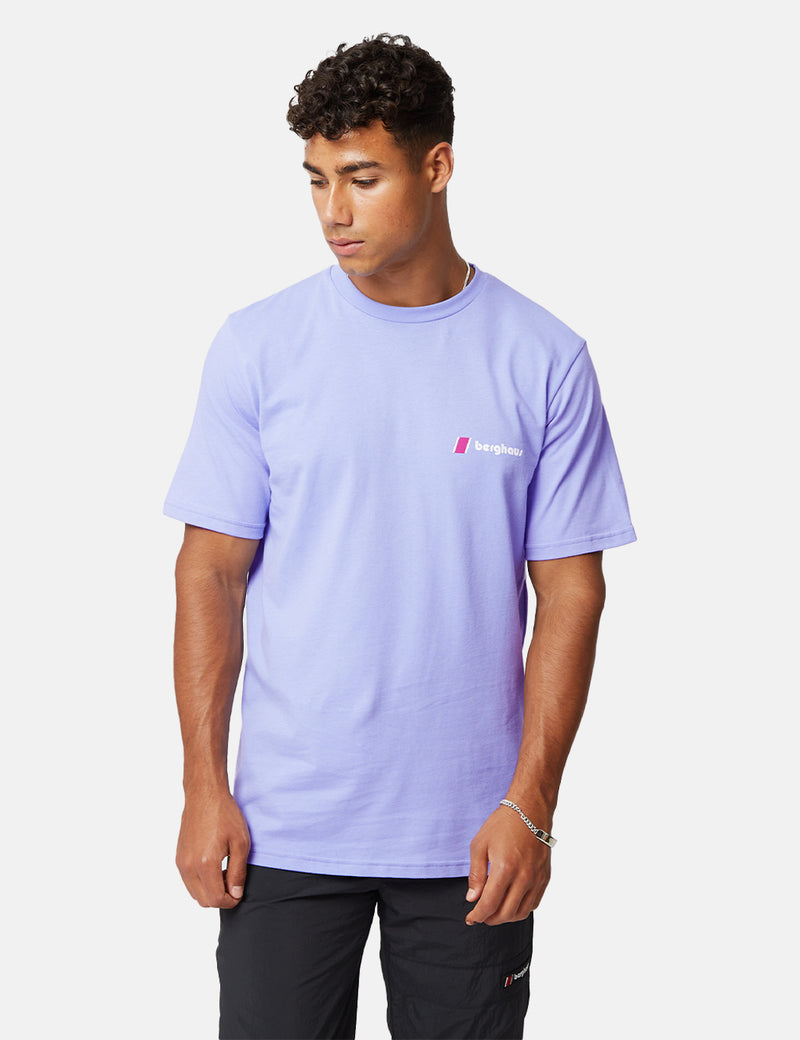 T-Shirt Berghaus Dean Street Heritage Logo Devant et Dos - Pale Iris