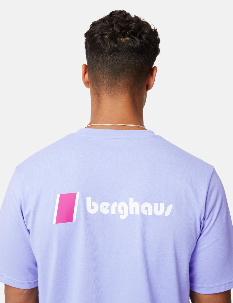 T-Shirt Berghaus Dean Street Heritage Logo Devant et Dos - Pale Iris