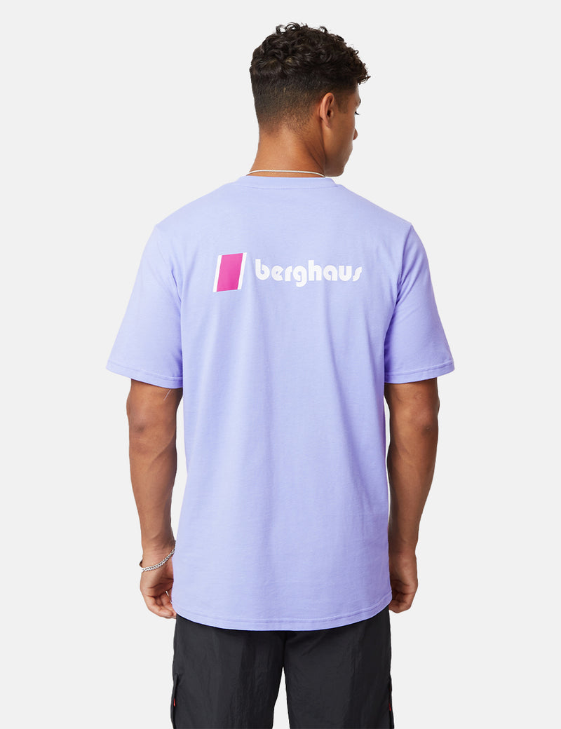T-Shirt Berghaus Dean Street Heritage Logo Devant et Dos - Pale Iris