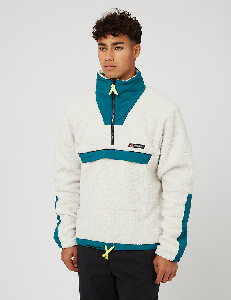 Berghaus Dean Street Oversized Fleece Jacket Silver Shaded Spruce