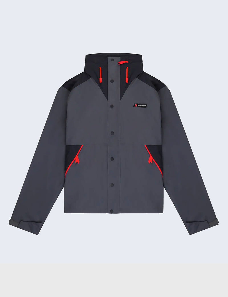 Berghaus Dean Street Courmayeur Jacket - Grey Pinstripe/Jet Black/Volcano