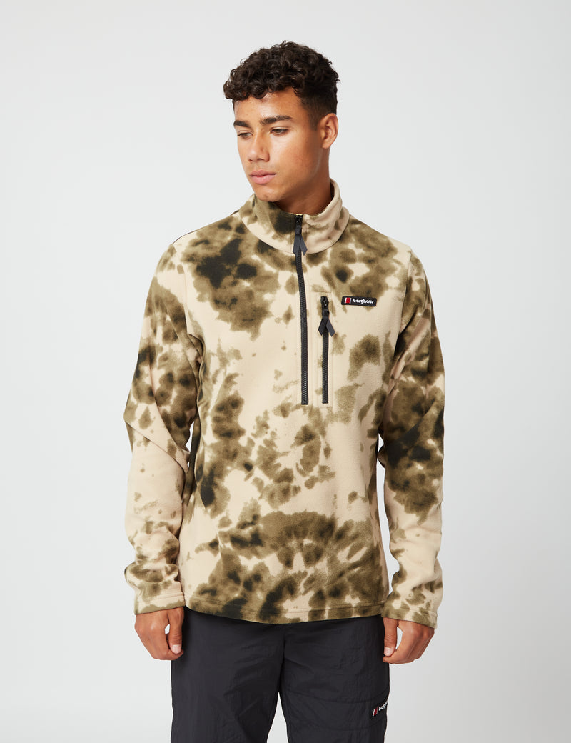 Berghaus Dean Street Prism Trango Half-Zip Sweatshirt - Spiral Tie Dye Camo