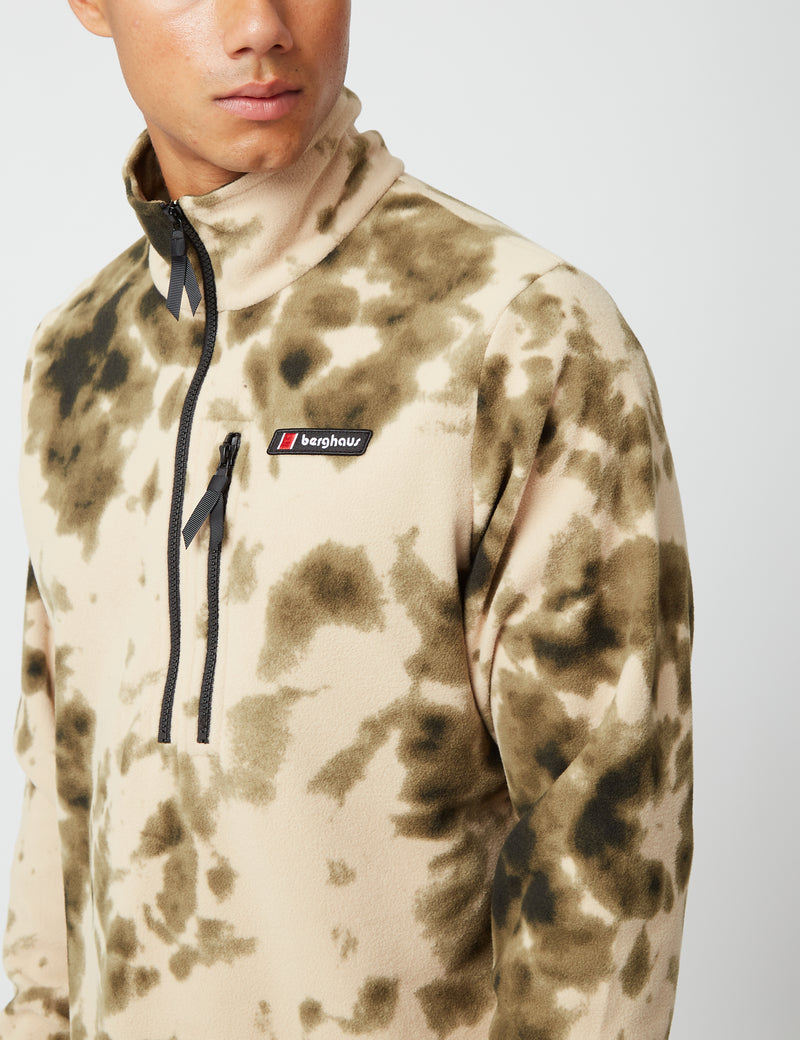 Berghaus Dean Street Prism Trango Half-Zip Sweatshirt - Spiral Tie Dye Camo