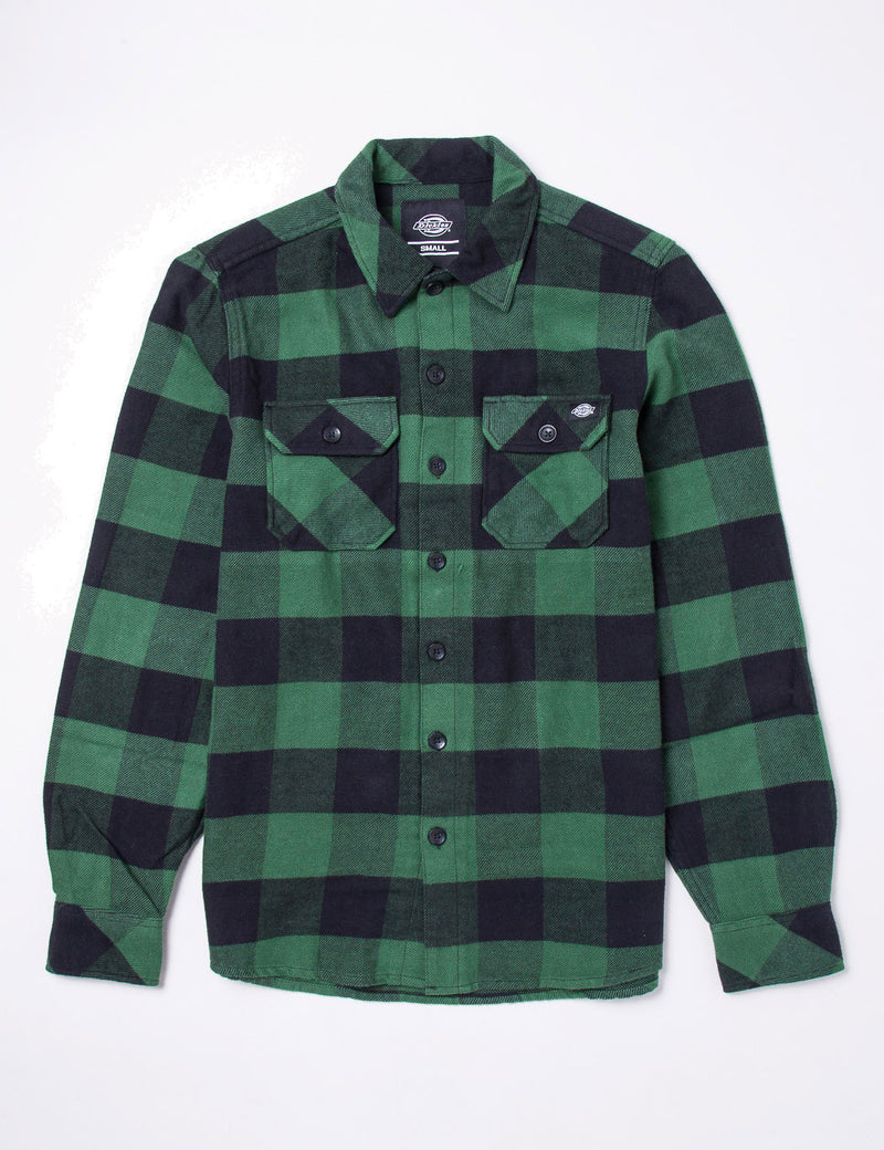 Dickies Sacramento Plaid Shirt - Pine Green