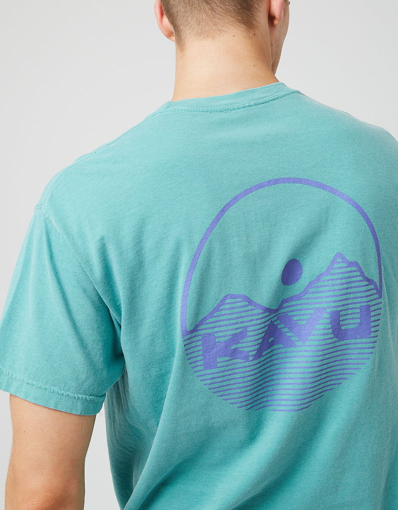 Kavu Busy 티셔츠-Seafoam Blue