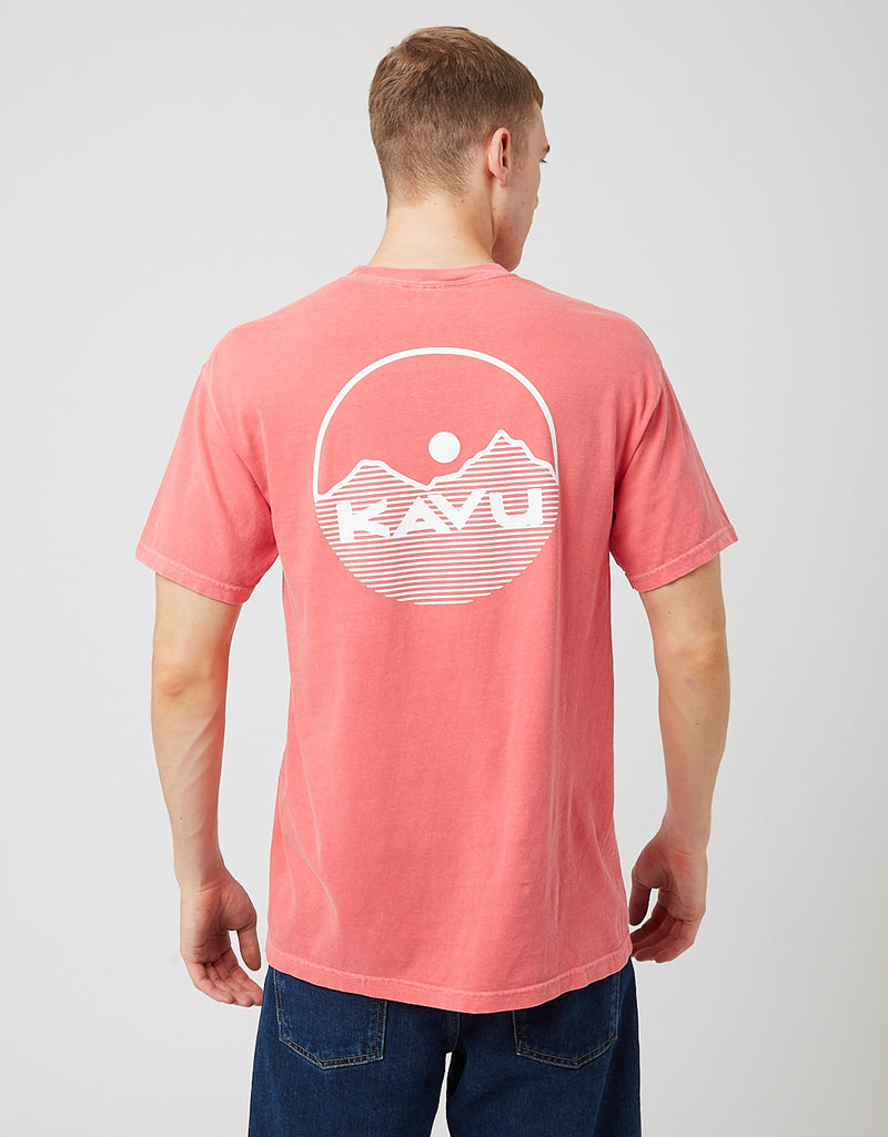 Kavu Busy 티셔츠-Watermelon Pink