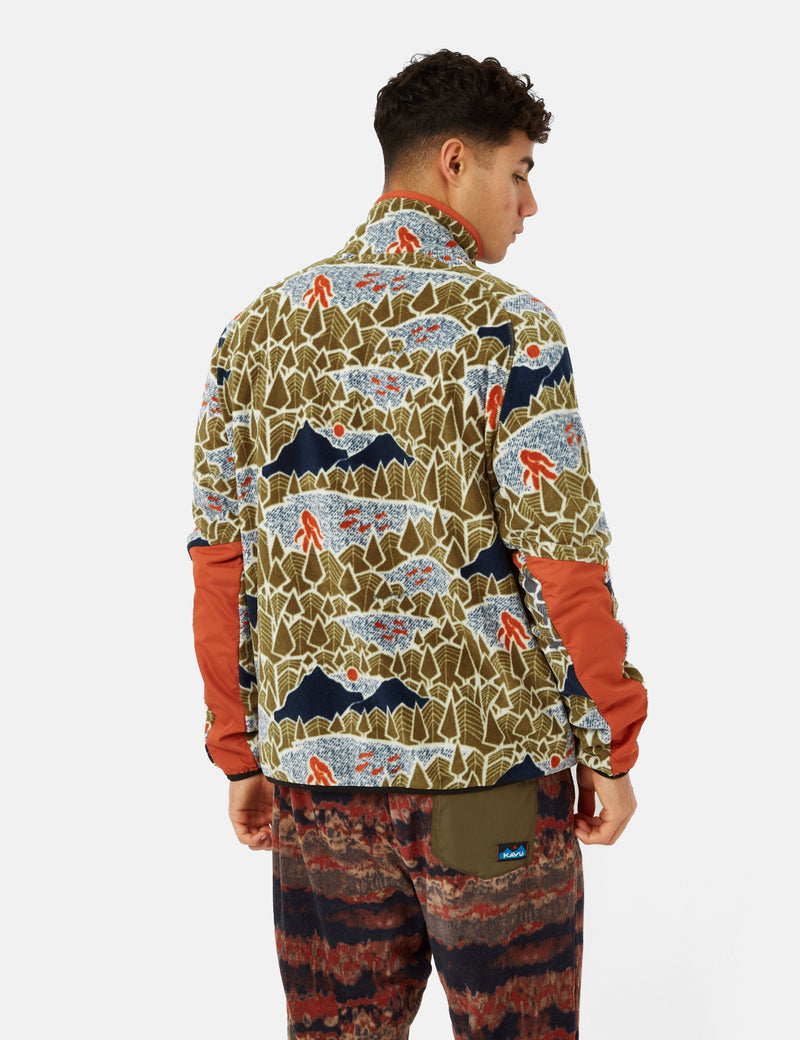 Kavu Teannaway Fleece Pullover Jacke - Sasquatch Hike Multi