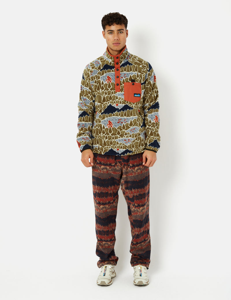 Kavu Teannaway Fleece Pullover Jacke - Sasquatch Hike Multi