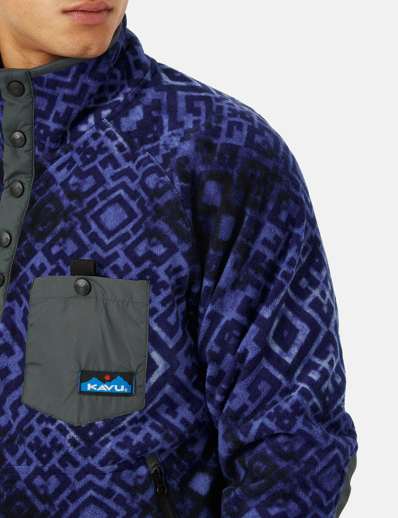 Kavu Teannaway Fleece Pullover - Double Indigo Blue