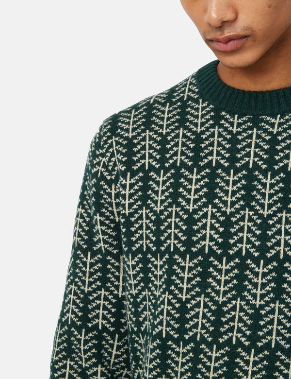 Patagonia Recycled Pine Knit Sweatshirt (Wool) - Northern Green