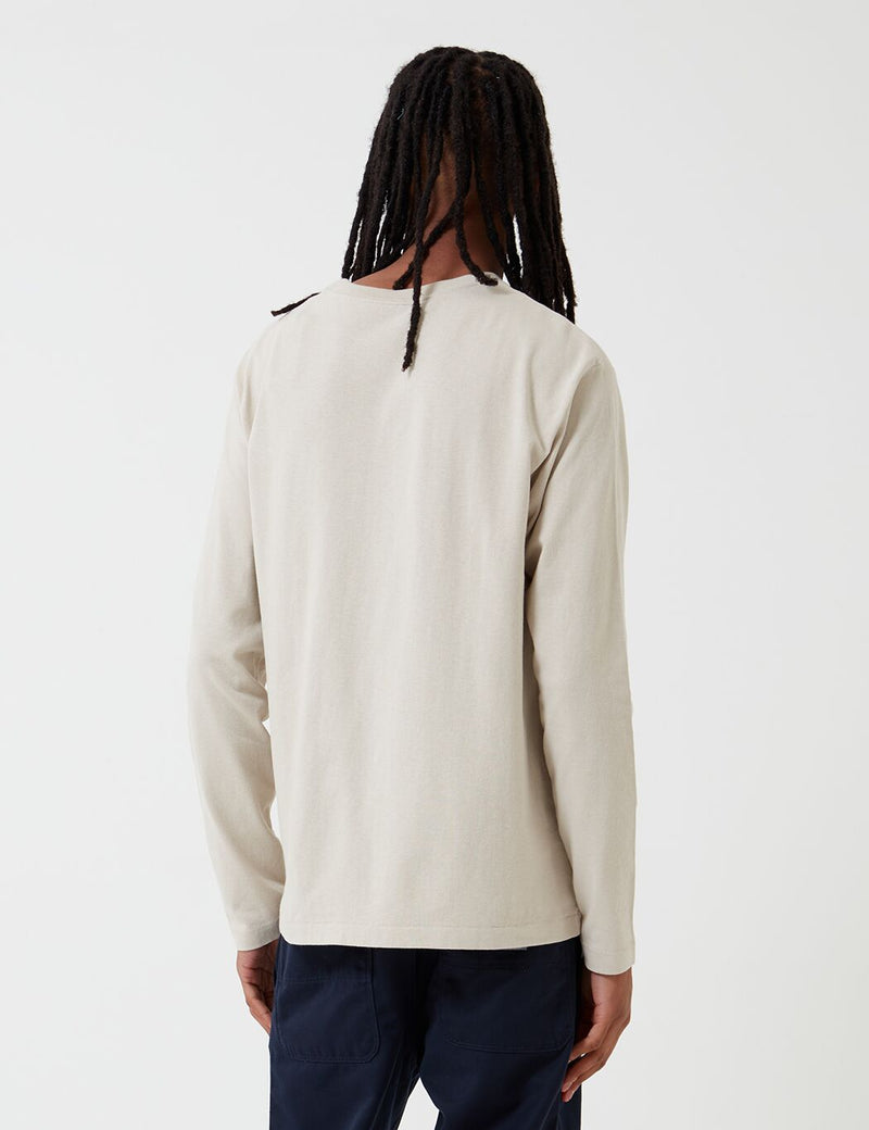 Patagonia Organic Cotton Midweight Pocket Long Sleeve T-Shirt - Pumice