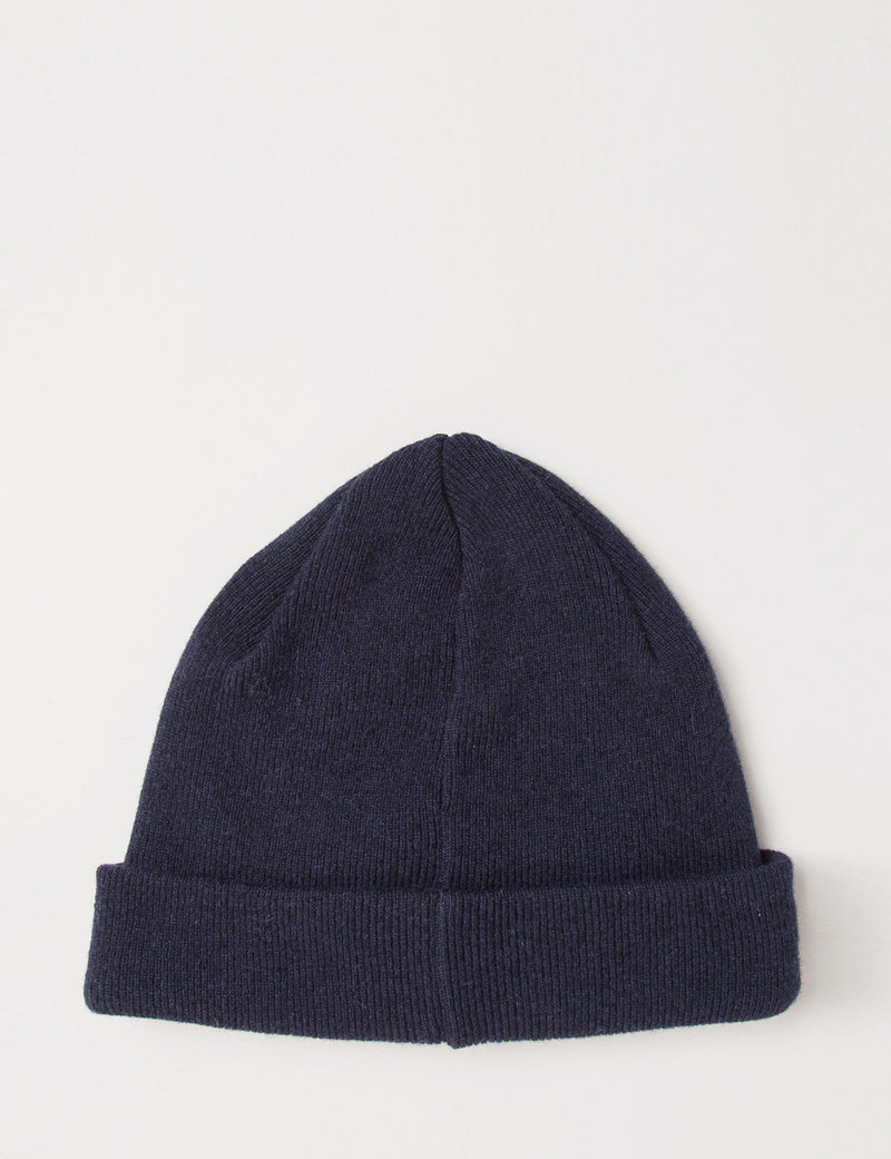 Soulland Villy Wool Beanie Hat - Navy Blue