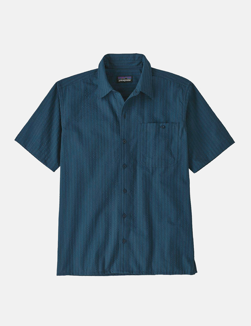 パタゴニアパッカーウェアシャツ（サンドバンク）-ストーンブルー