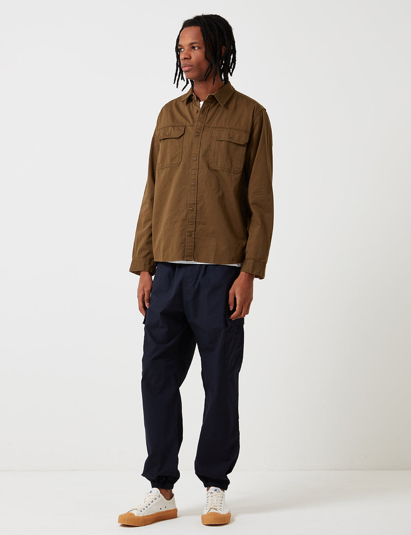Patagonia Long Sleeve Four Canyons Twill Shirt - Cargo Green