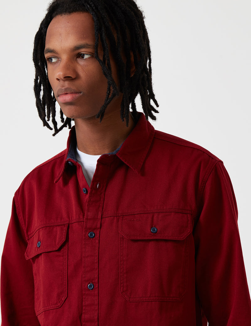 Patagonia Long Sleeve Four Canyons Twill Shirt-Oxide Red