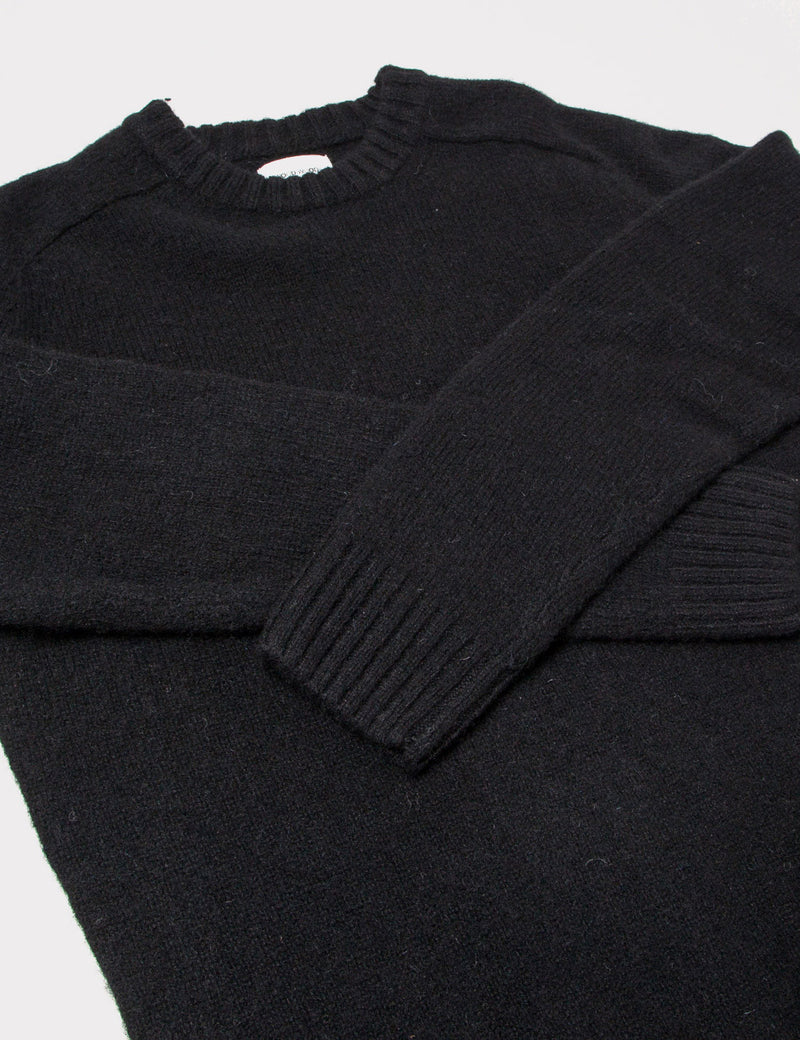 Wood Wood Kevin Wool Sweatshirt - Black