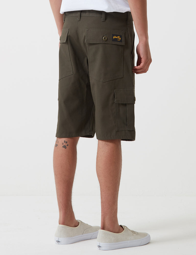 Stan Ray 6 Pocket Cargo Shorts (Loose) - Olive Green