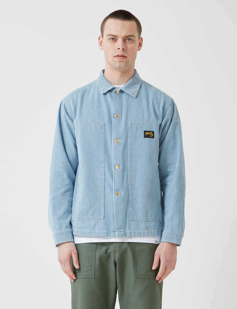 Stan Ray Box Jacket - Bleached Hickory Stripe