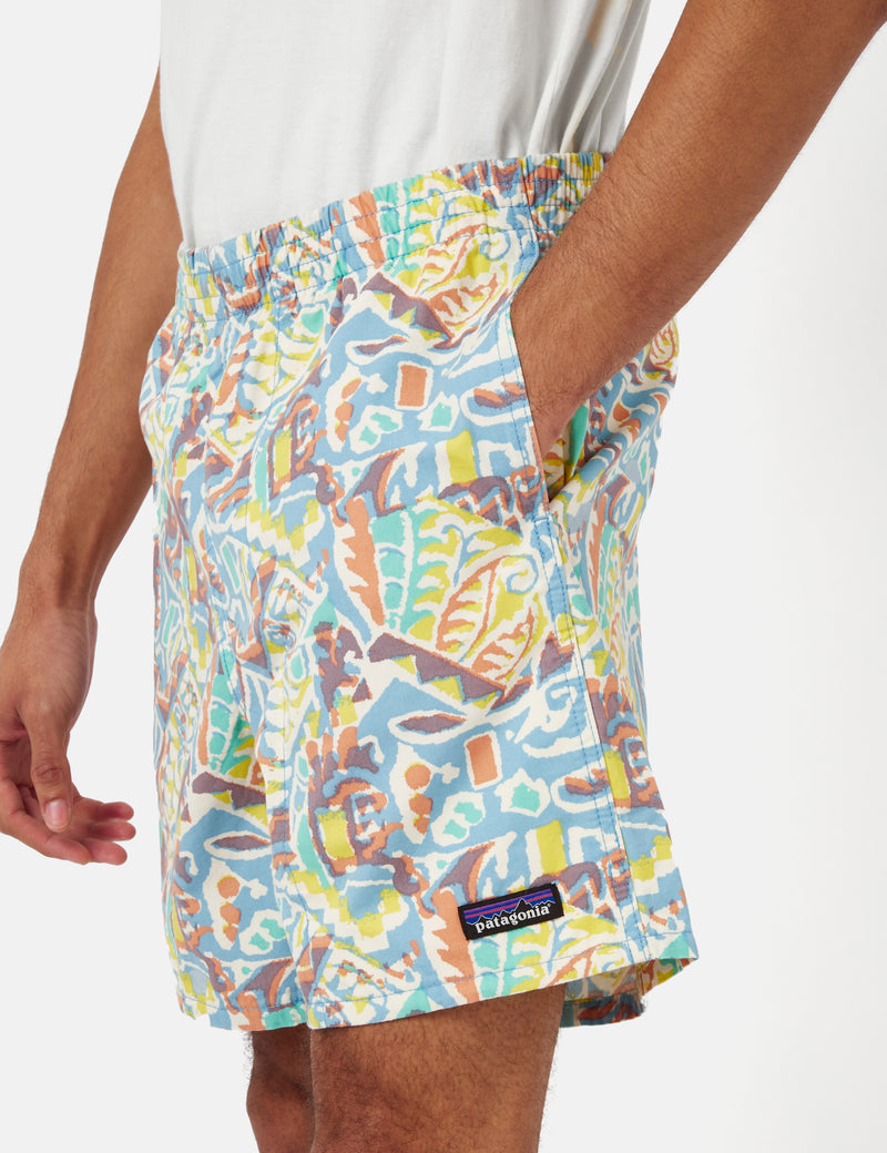 Patagonia Funhoggers Shorts - Thriving Planet/Lago Blue