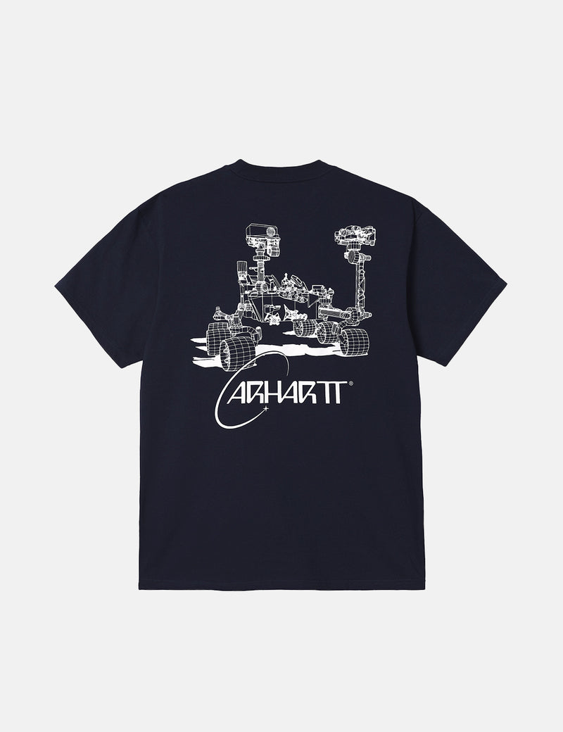 Carhartt-WIP Orbit T-Shirt - Dunkelblau/Weiß