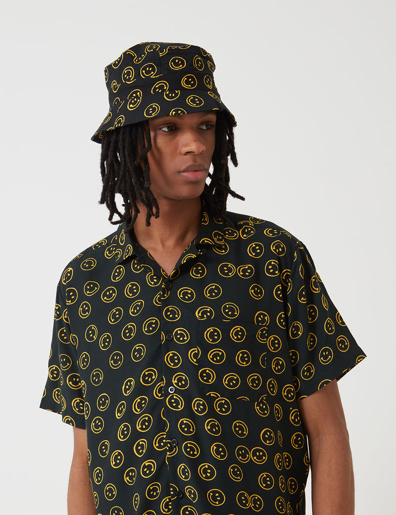 Stan Ray Fillmore Bucket Hat - Smiley Batik Black