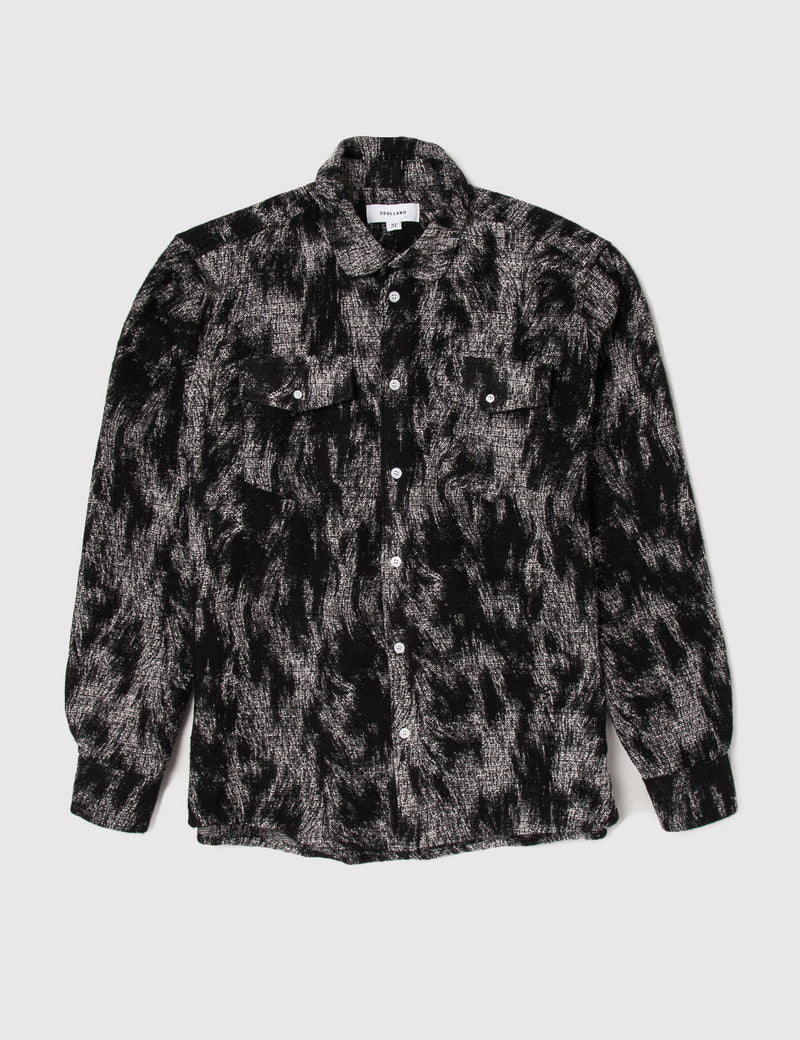 Soulland Tom Western Shirt - Black/White