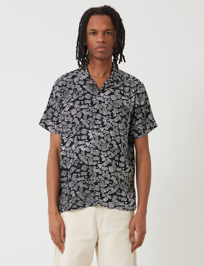 Stan Ray Tom Tom Batik Shirt - Black
