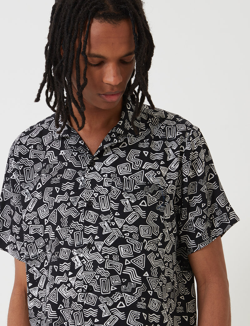 Stan Ray Tom Tom Batik Shirt - Black