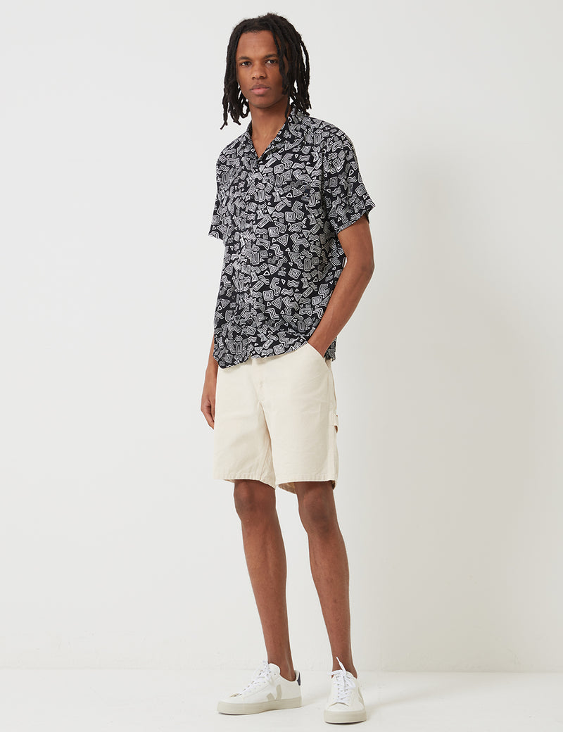 Stan Ray Tom Tom Batik Shirt - Black