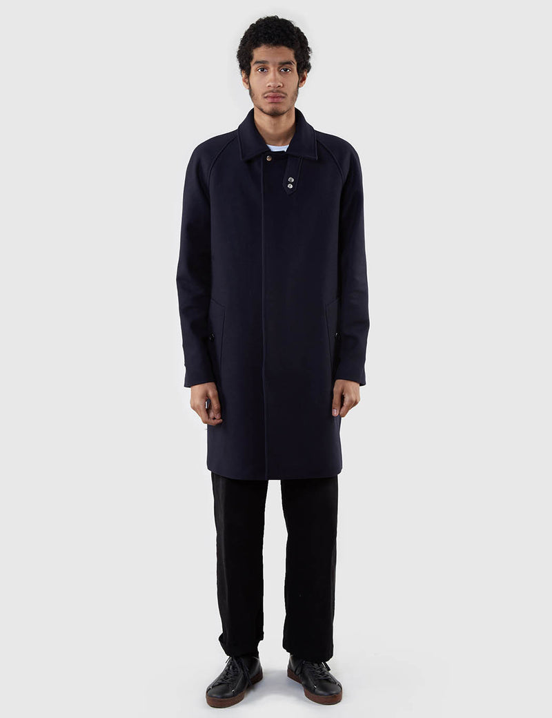 Trench-coat en laine Soulland Boge - Navy Blue