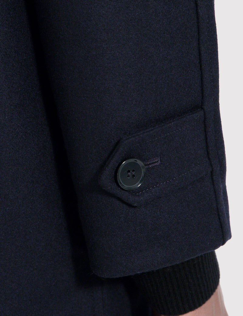 Trench-coat en laine Soulland Boge - Navy Blue