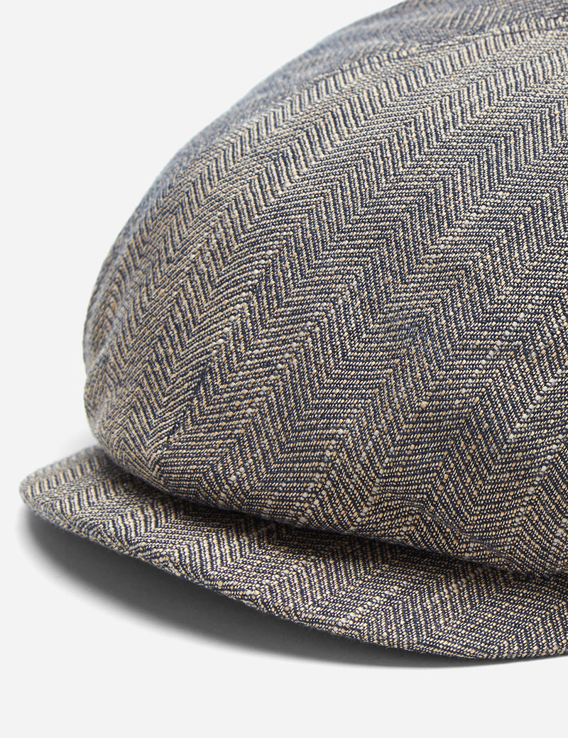 Stetson Harwinton Flat Cap (Linen) - Mottled Dunkel Beige