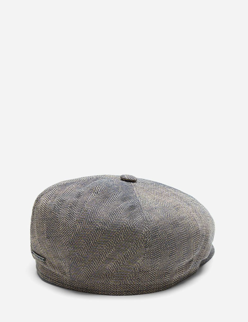 Stetson Harwinton Flat Cap (Linen) - Mottled Dunkel Beige