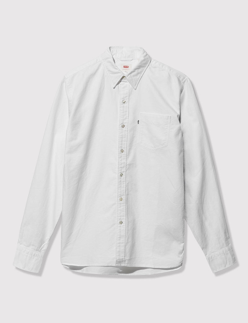 リーバイスサンセットワンポケットシャツ-ホワイト