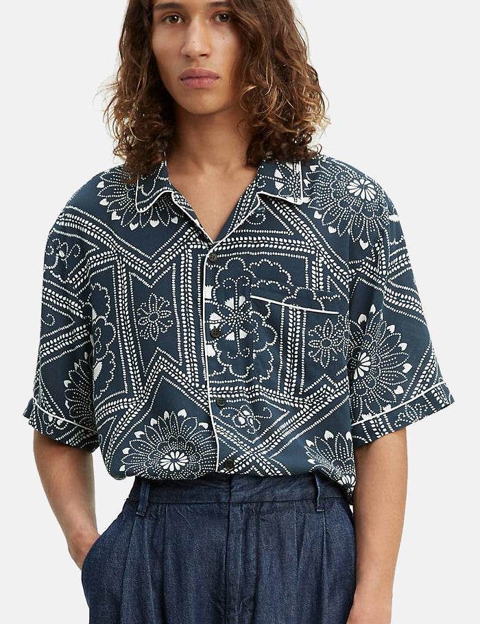 Levis Made & Crafted Pajama Shirt - Bandana Blues/Blue