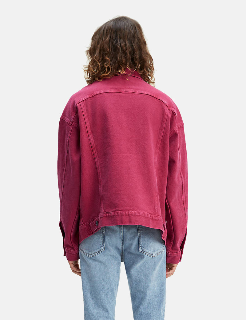 Levis Made & Crafted Oversized Type III Trucker Jacket-Peacock Pink