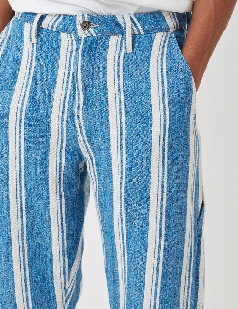 Pantalon de charpentier Levis Made & Crafted Draft Crop - Linen Stripe