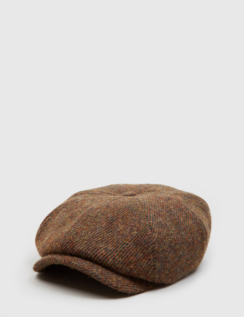 Stetson Hatteras Alaskan Newsboy Cap (Twill) - Brown