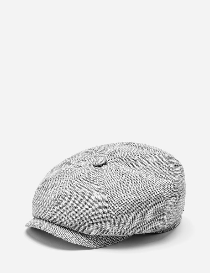 Stetson Hatteras Ellington Newsboy Cap (Silk/Wool) - Mottled Grey