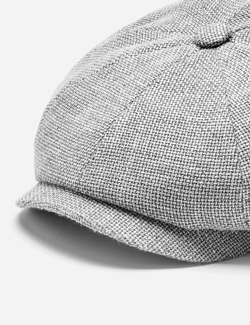 Stetson Hatteras Ellington Newsboy Cap (Silk/Wool) - Mottled Grey