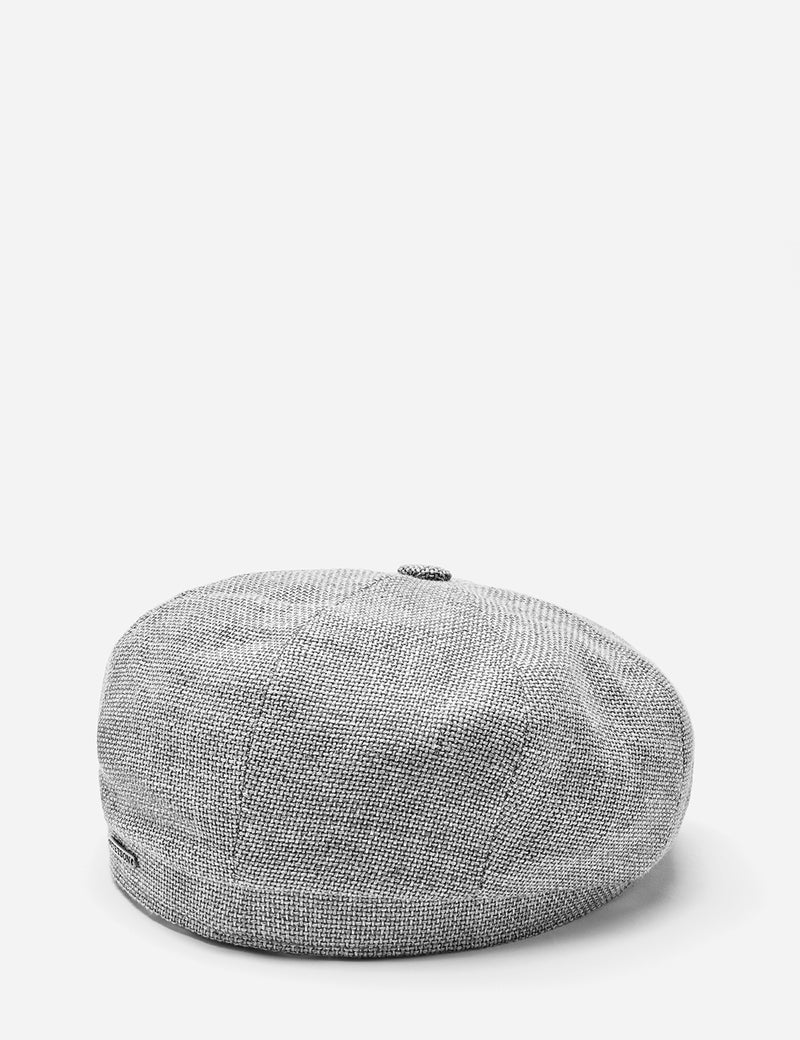 Stetson Hatteras Ellington Newsboy Cap (Silk/Wool) - Mottled Grey