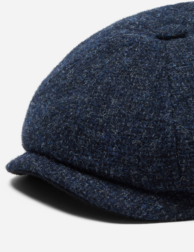 Casquette Gavroche Stetson Hatteras Cross Hatch (Laine) - Bleu