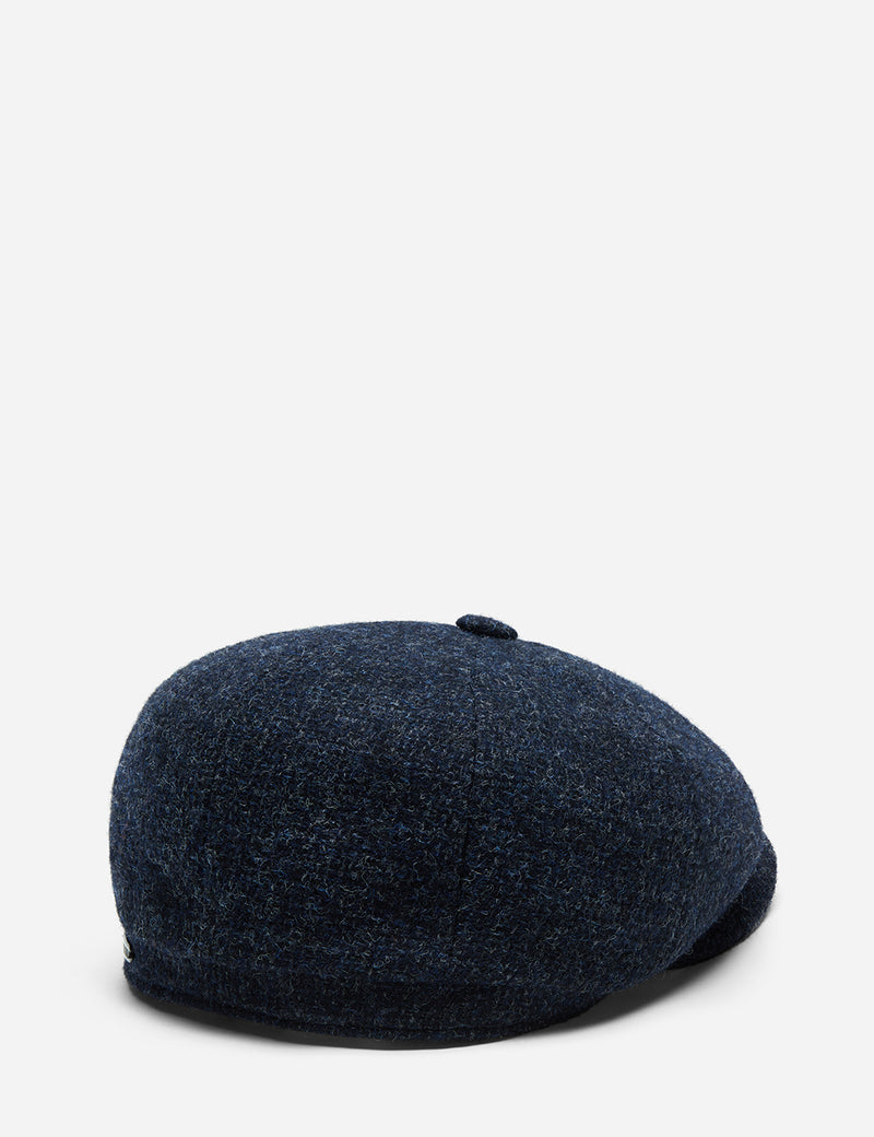 Casquette Gavroche Stetson Hatteras Cross Hatch (Laine) - Bleu