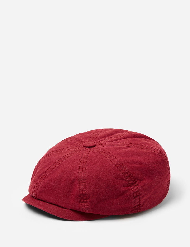 Stetson Hatteras Cotton Newsboy Cap (Cotton) - Red