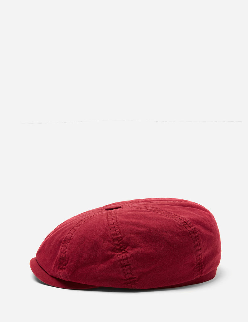 Stetson Hatteras Cotton Newsboy Cap (Cotton) - Red
